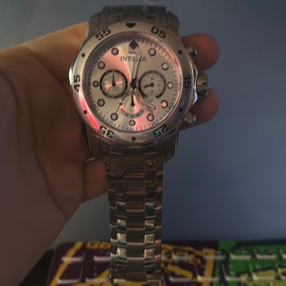 Invicta Men's Silver Chronograph Watch